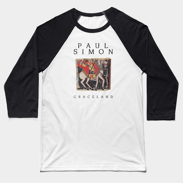 Paul Simon: Graceland Baseball T-Shirt by Noir-N-More